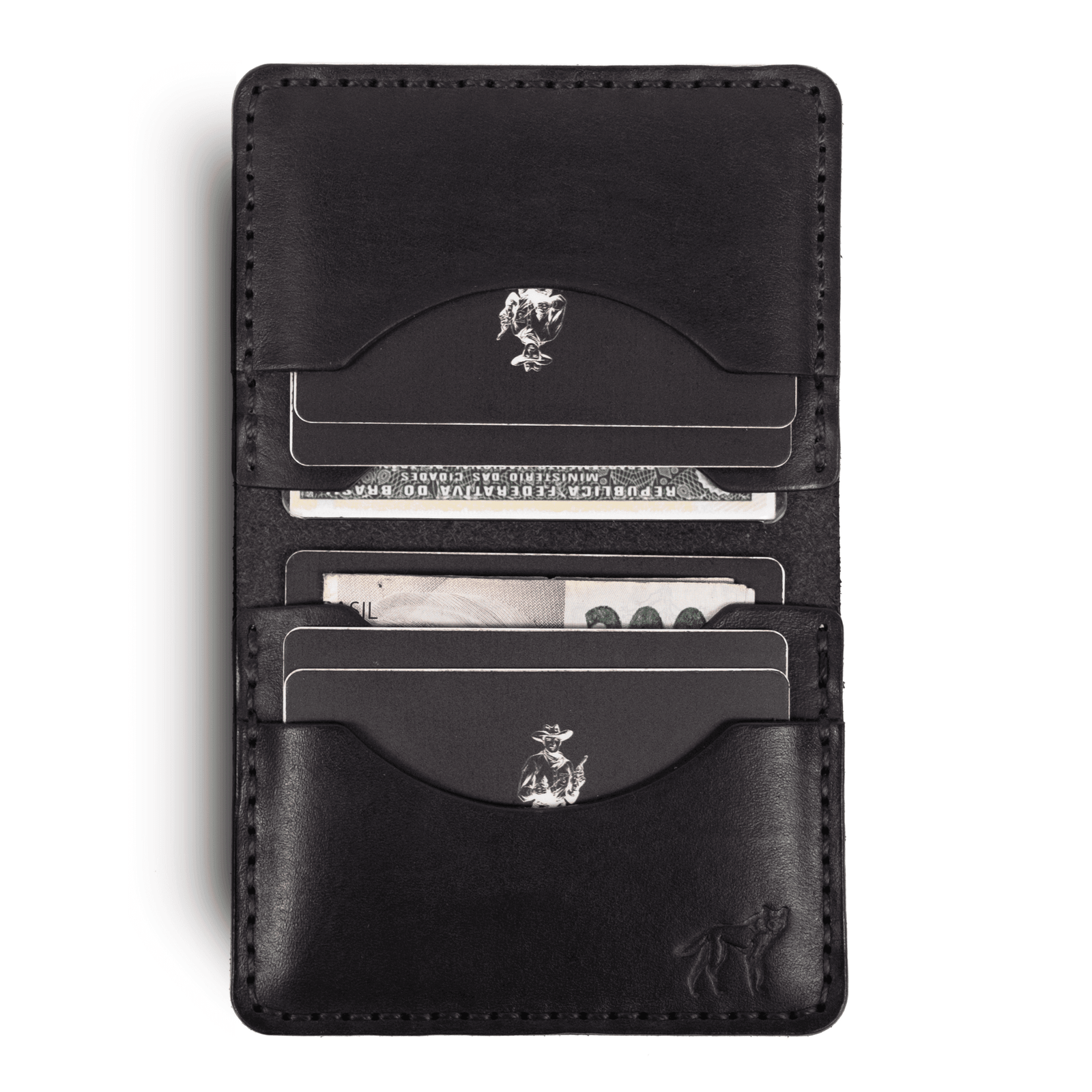 Carteira de Couro No.22 Preta - Imagem 2