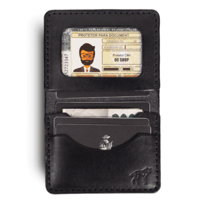 Carteira de Couro No.4 Preta