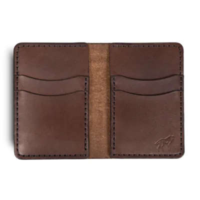 Carteira de Couro Vertical NO.6 Marrom