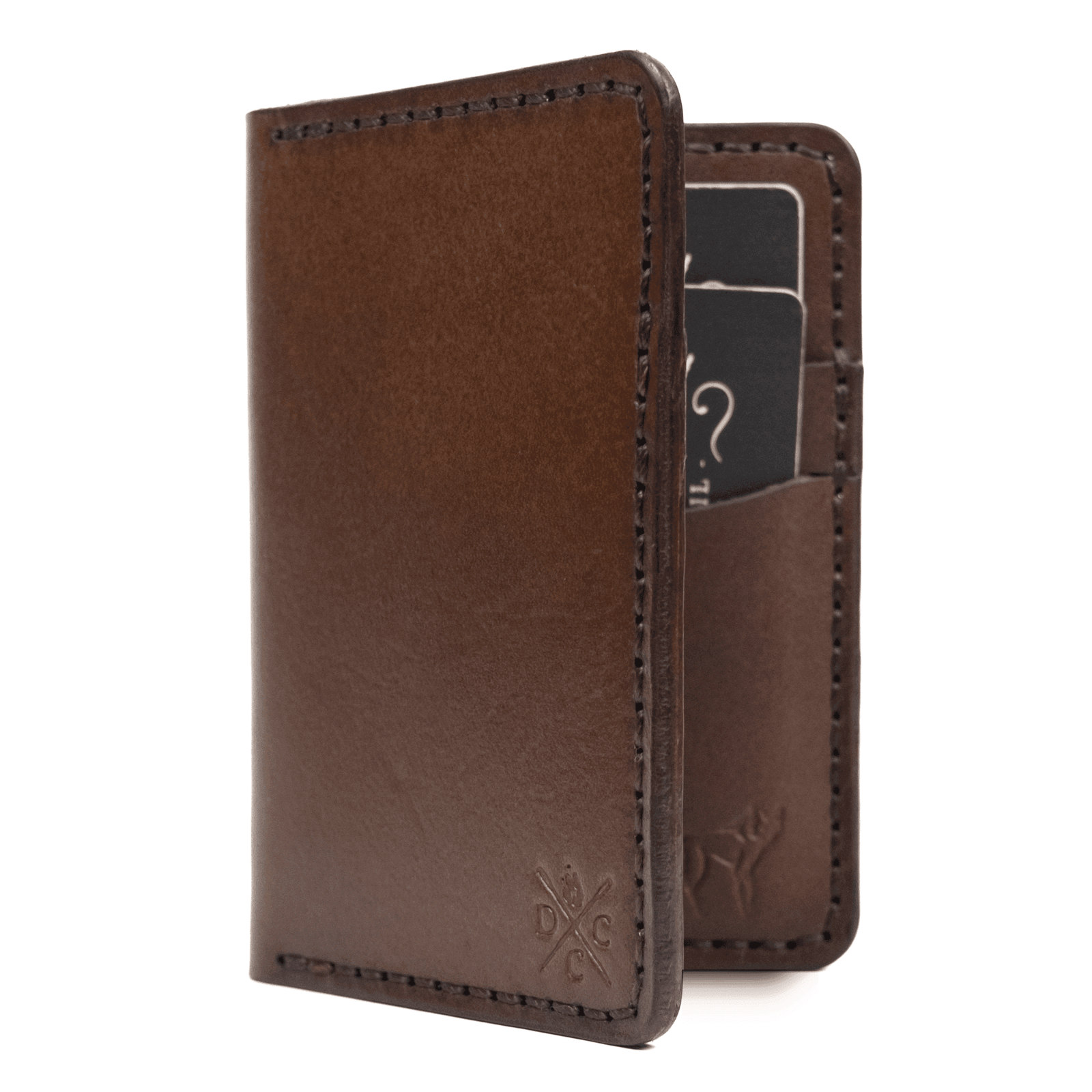 Carteira de Couro Vertical NO.6 Marrom - Imagem 3