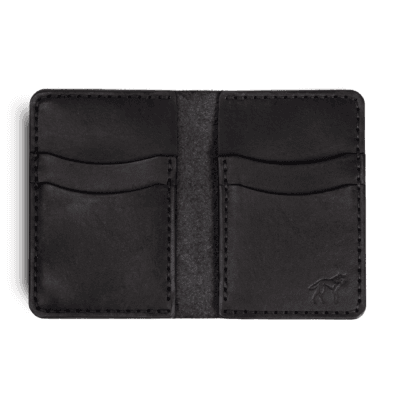 Carteira de Couro Vertical NO.6 Preta