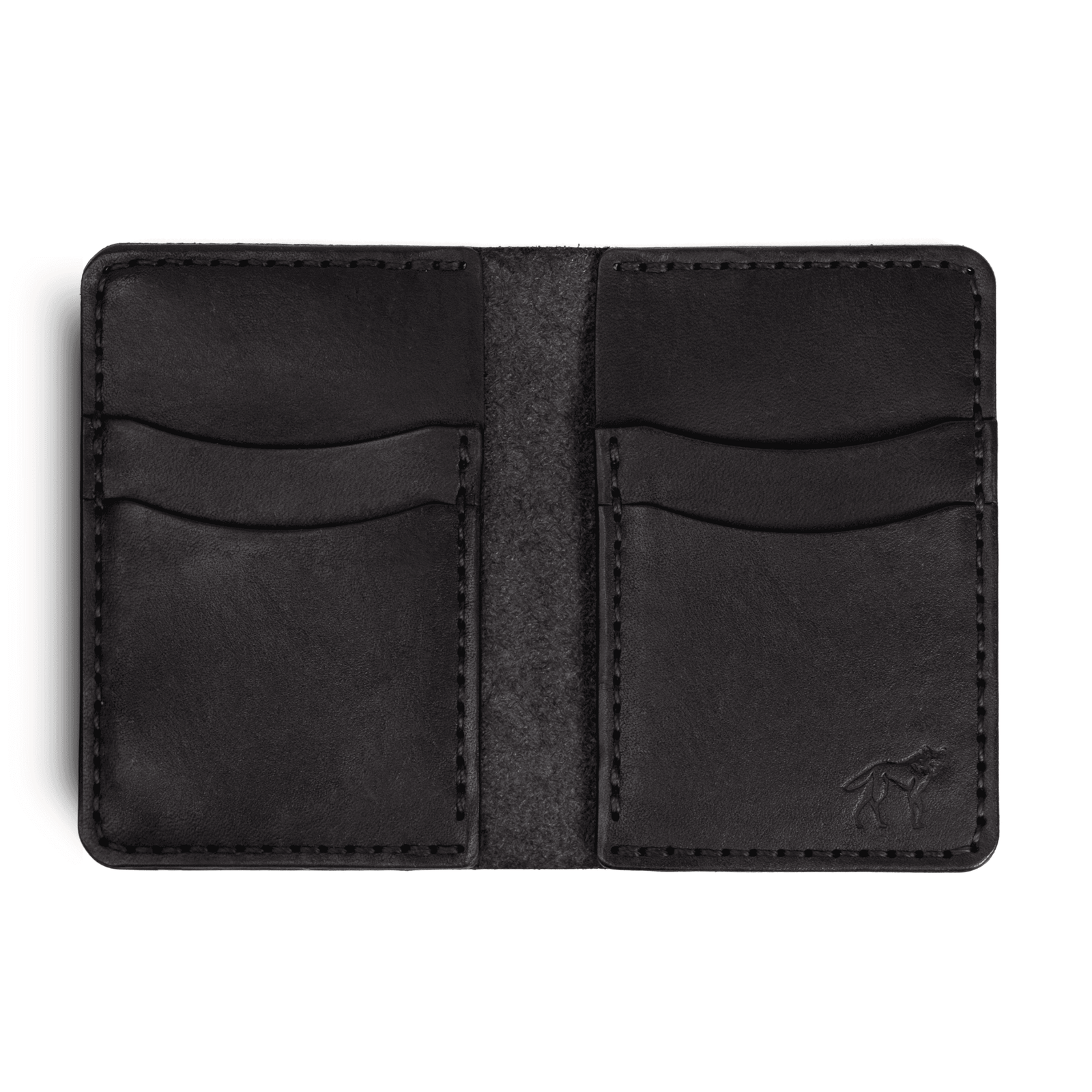 Carteira de Couro Vertical NO.6 Preta