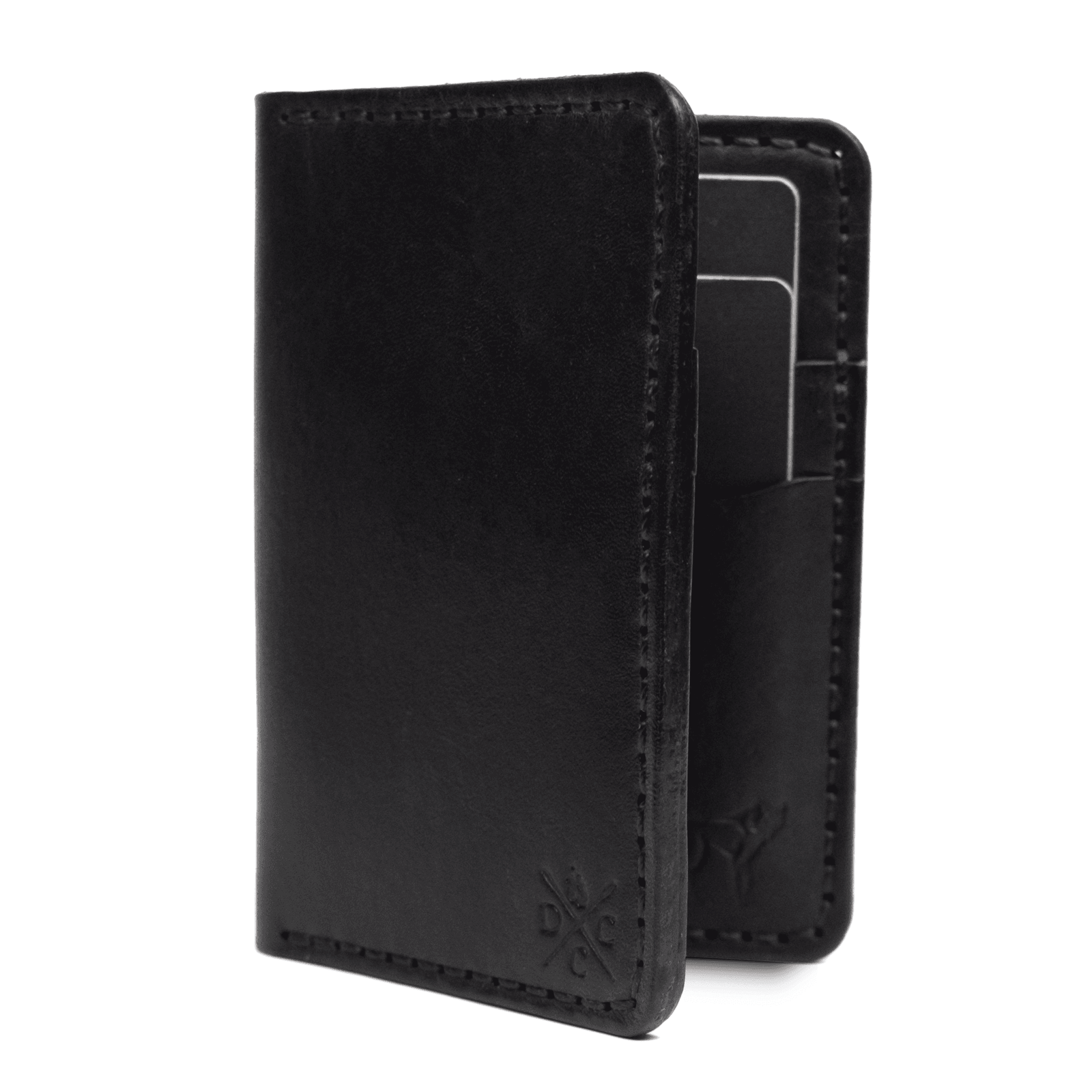 Carteira de Couro Vertical NO.6 Preta - Imagem 3