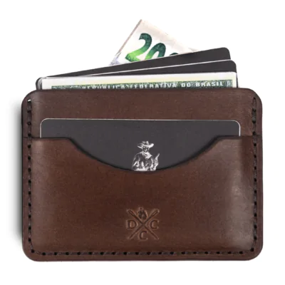 Carteira de Couro Minimalista No.3 Marrom