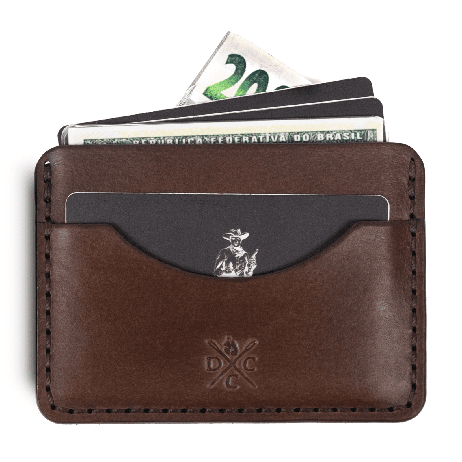 Carteira de Couro Minimalista No.3 Marrom - Imagem 2