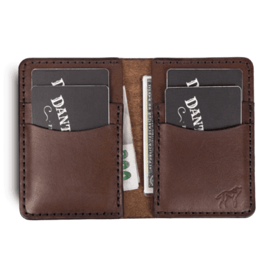 Carteira de Couro Vertical NO.6 Marrom