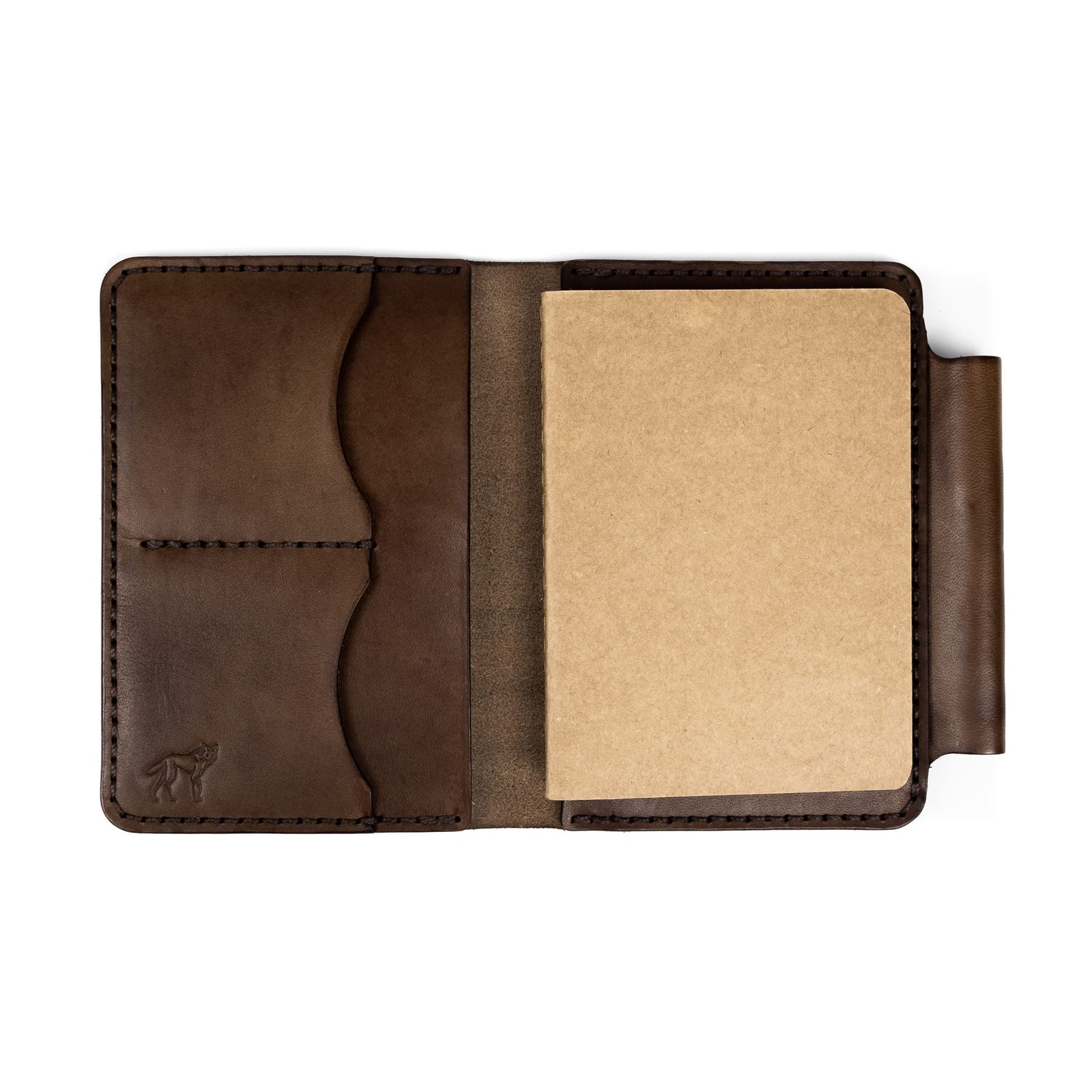 Carteira de Couro Notas de Campo Marrom
