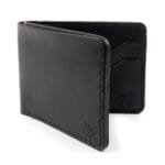 Carteira de Couro Bifold No.7 Preta