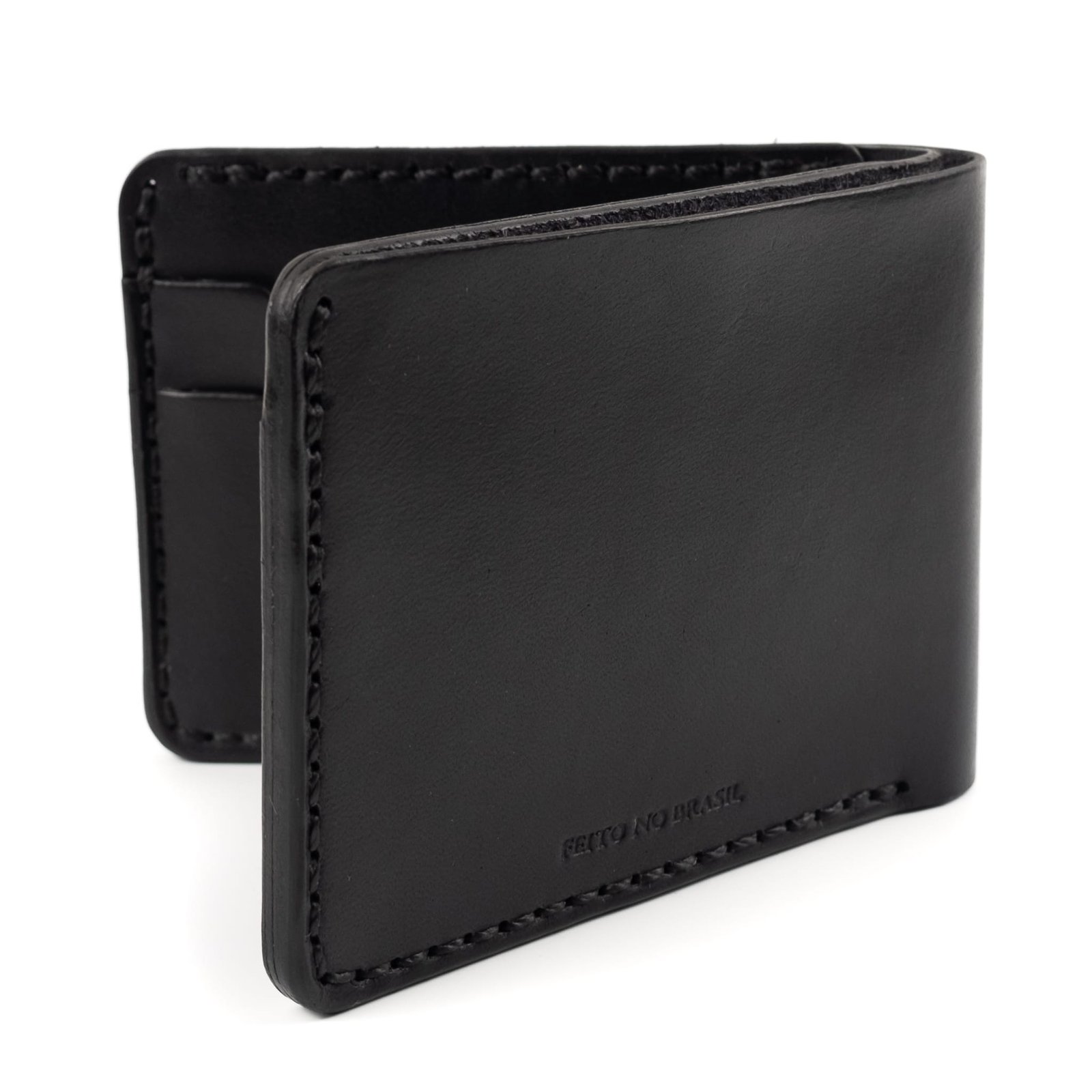 Carteira de Couro Bifold No.7 Preta - Imagem 8