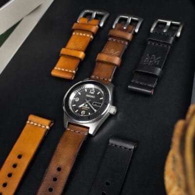 KIT 3 Pulseiras de Couro Relógio