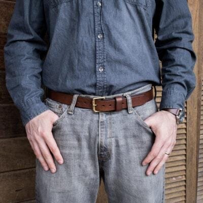 Cinto de Couro 1.25″ Marrom