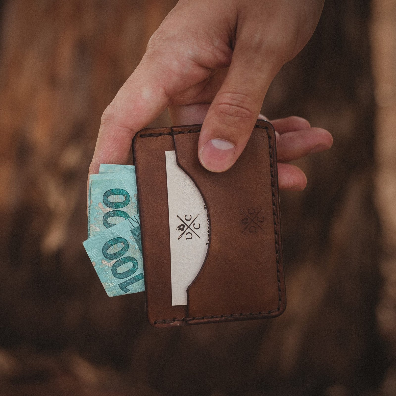 Carteira de Couro Minimalista No.3 Marrom - Imagem 11