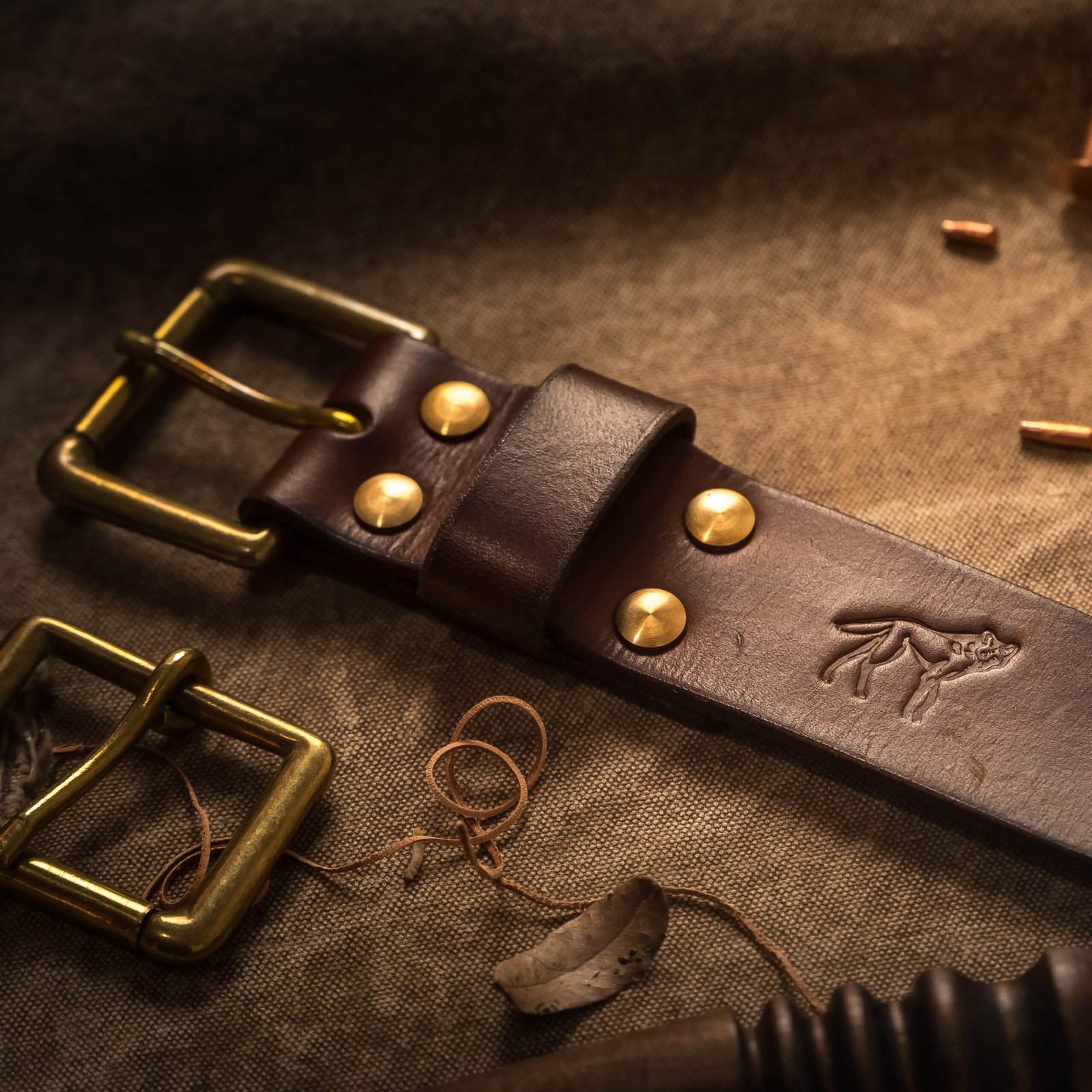 Cinto de Couro 1.5" Marrom - Imagem 5