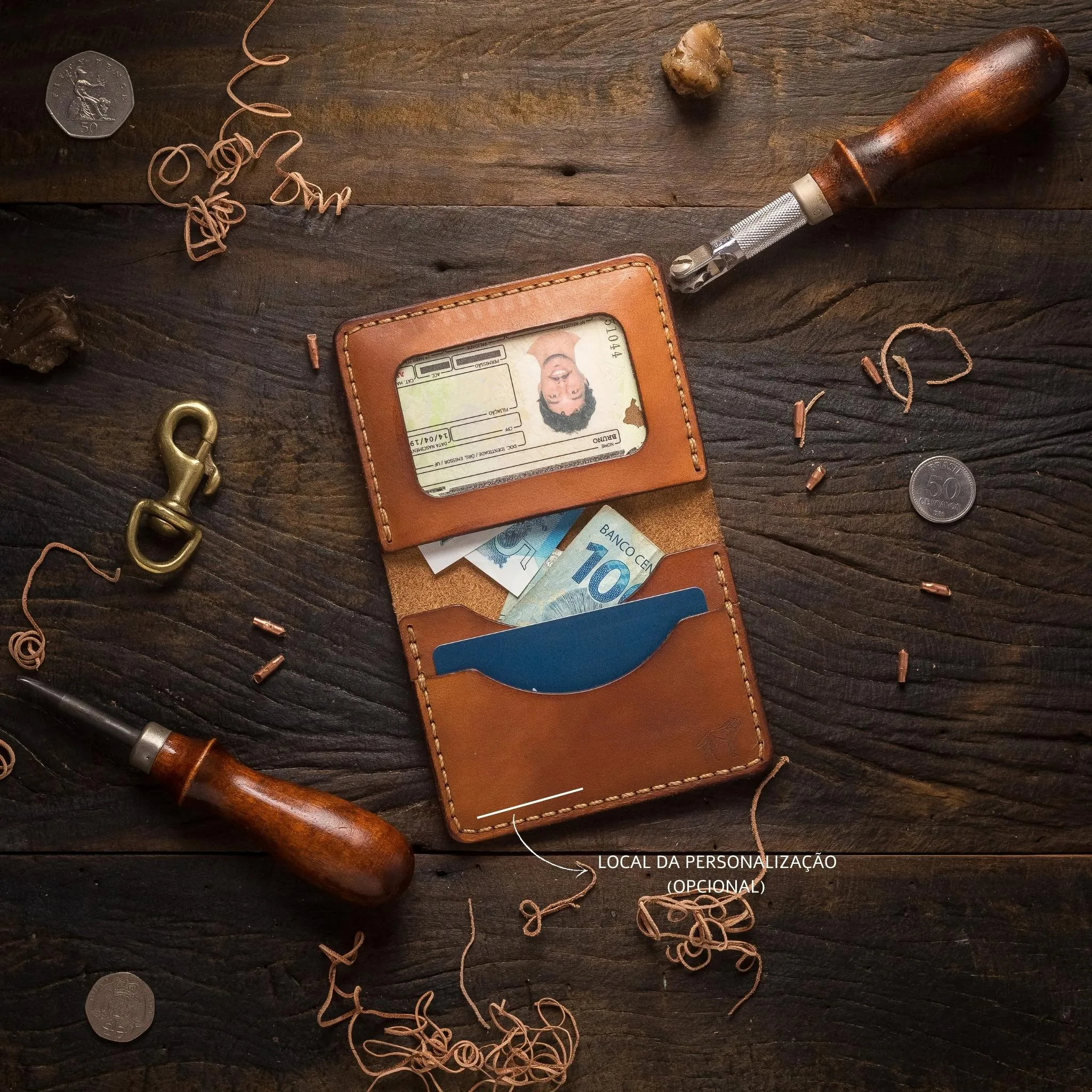 Carteira de Couro No.4 Savana - Imagem 5