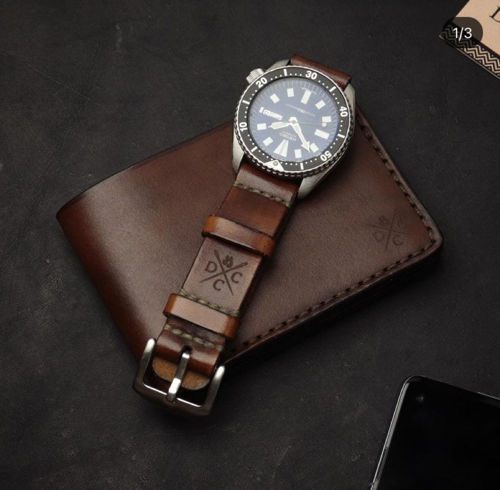 Pulseira de Couro Relógio Marrom - Imagem 11