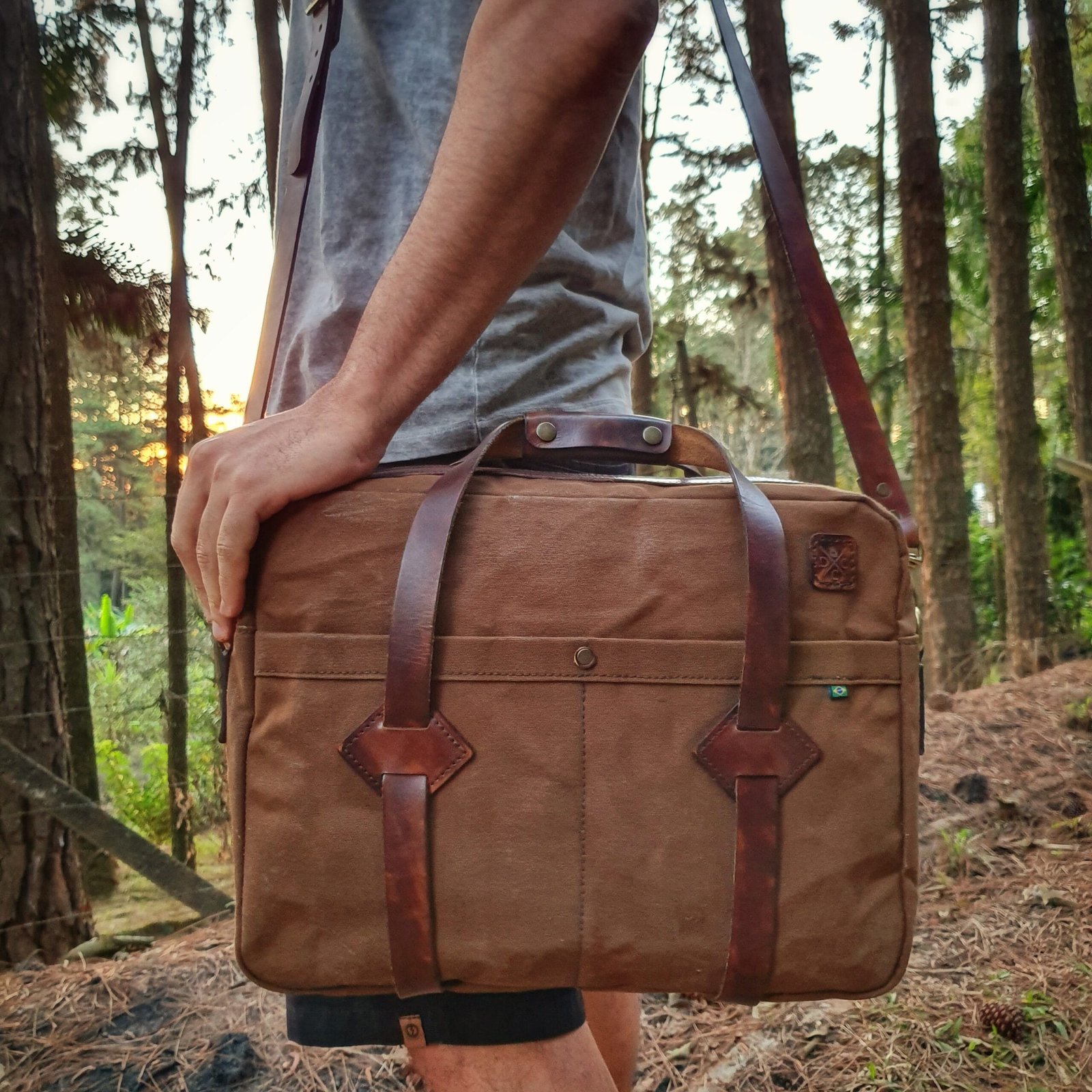 Mala Carteiro NO.16 Marrom - Imagem 9