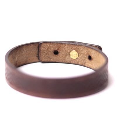 Pulseira de Couro Caminho do Lobo Marrom