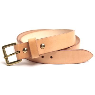 Cinto de Couro 1.25” Natural Tan