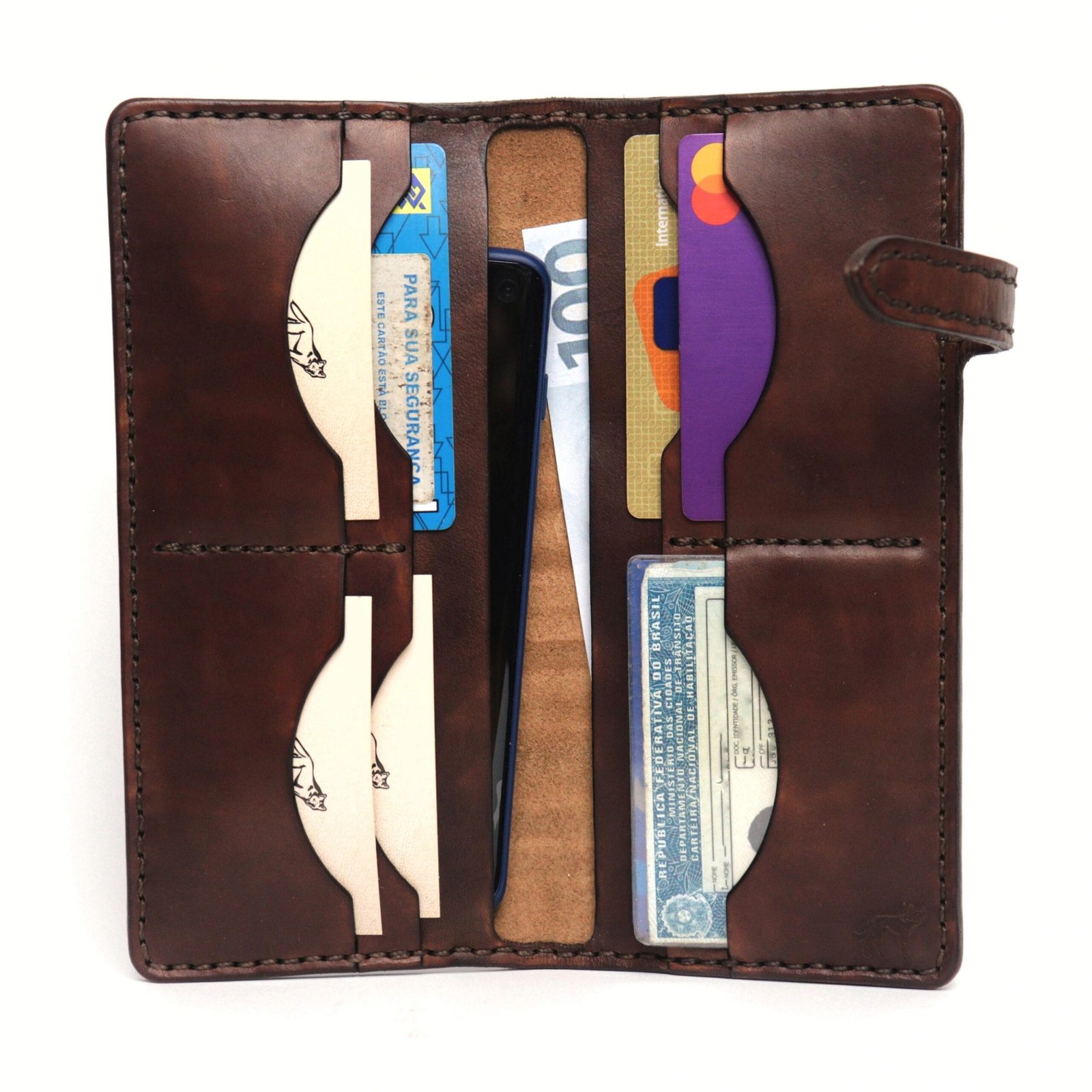 Carteira de Couro No.10 Marrom - Imagem 7