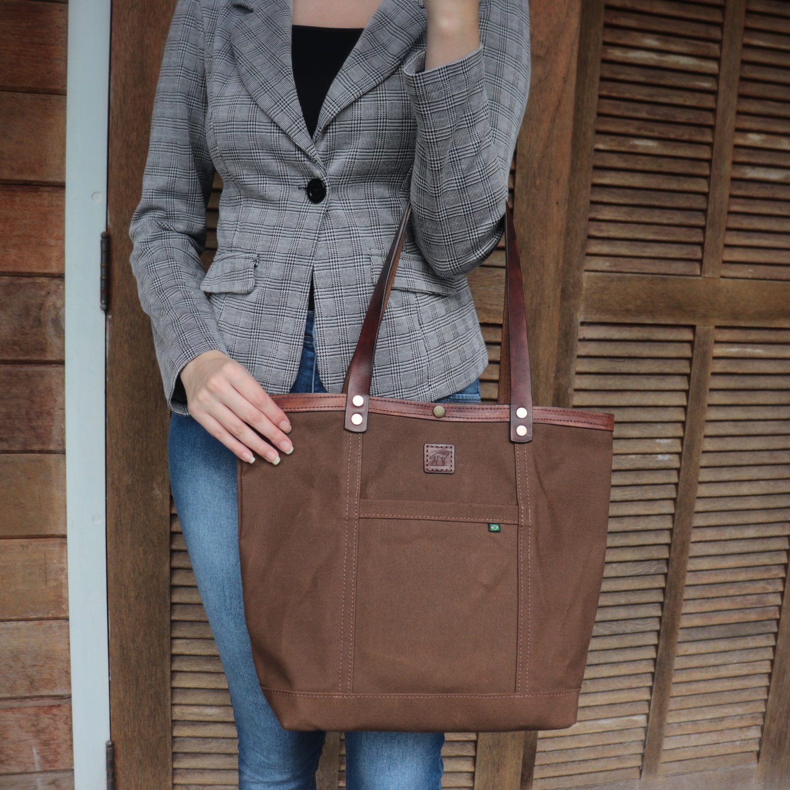 Bolsa Tote Marrom - Imagem 5