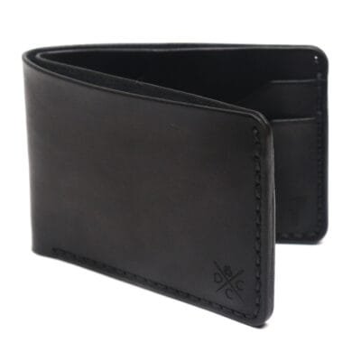 Carteira de Couro Bifold NO.5 Preta