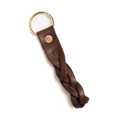 Chaveiro Trançado Marrom