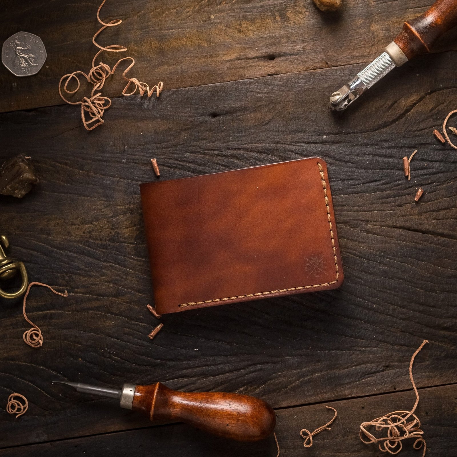 Carteira de Couro Bifold NO.5 Savana - Imagem 4