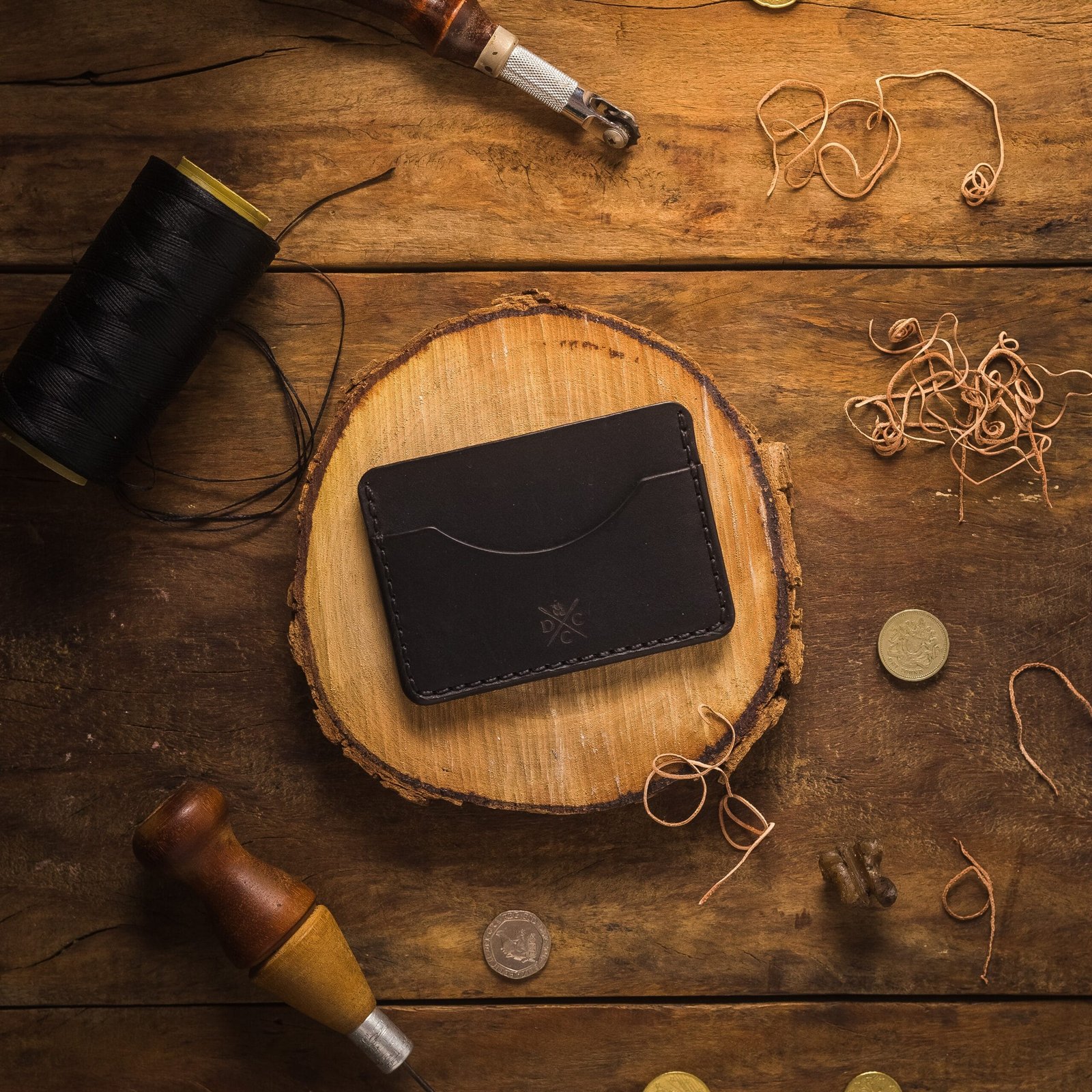 Carteira de Couro Minimalista No.3 Preta - Imagem 6