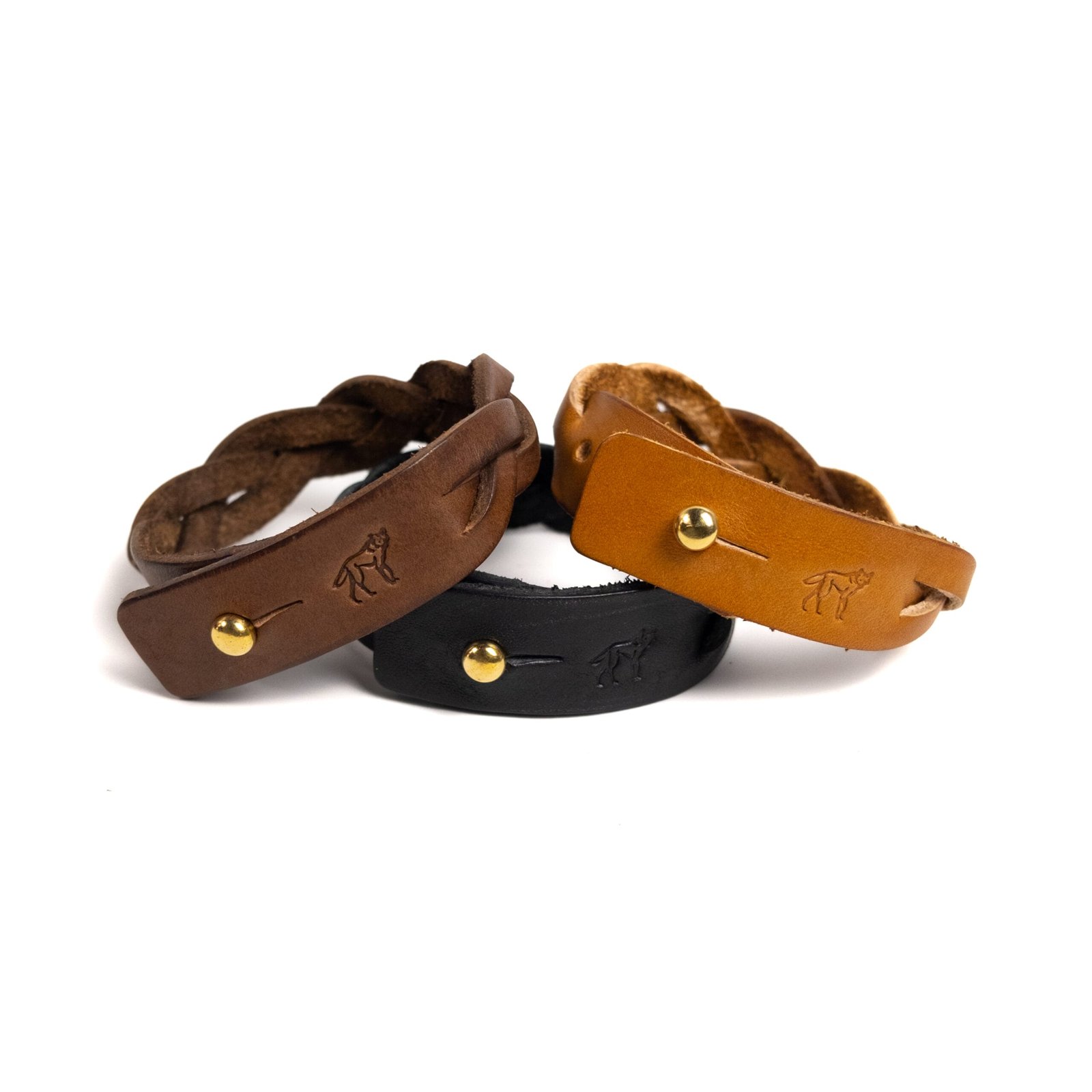 Pulseira de Couro Trançada Savana - Imagem 3