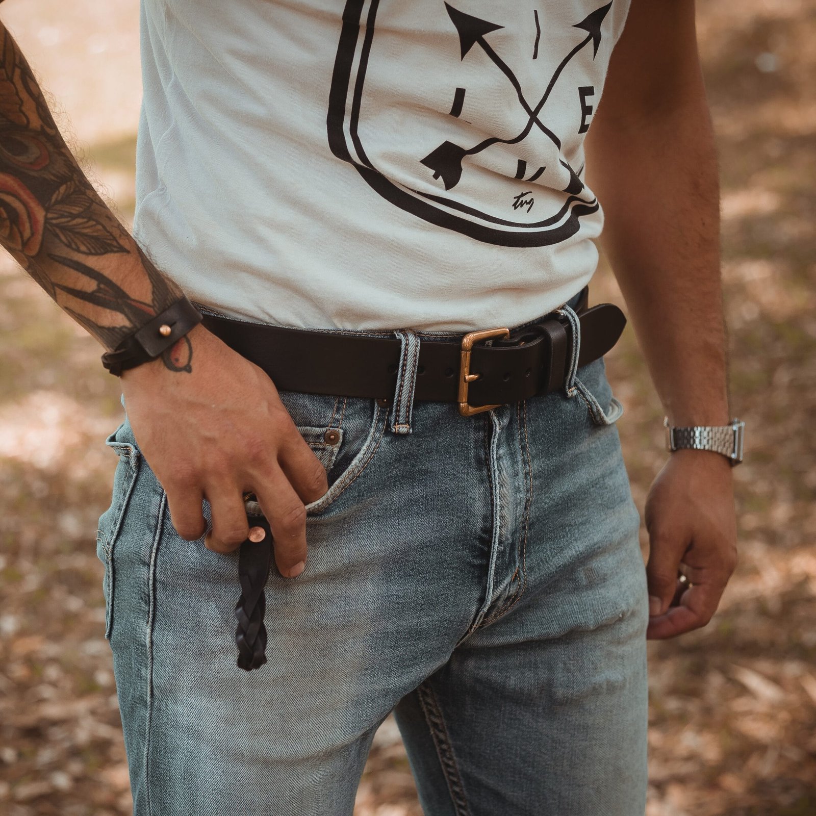 Chaveiro Trançado Preto - Imagem 3