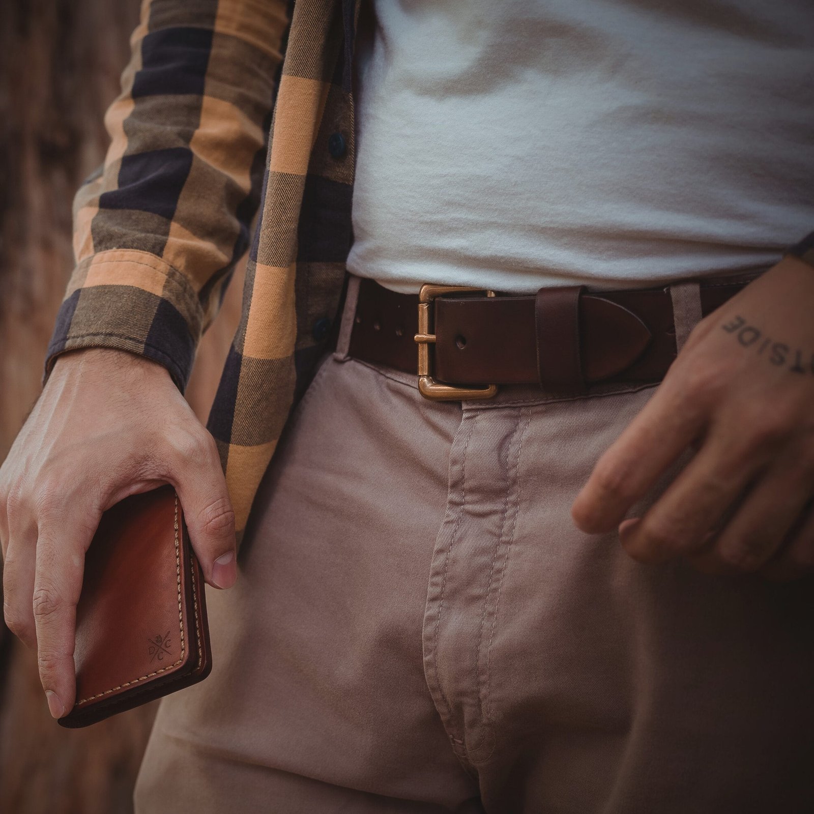 Cinto de Couro 1.5" Marrom - Imagem 4