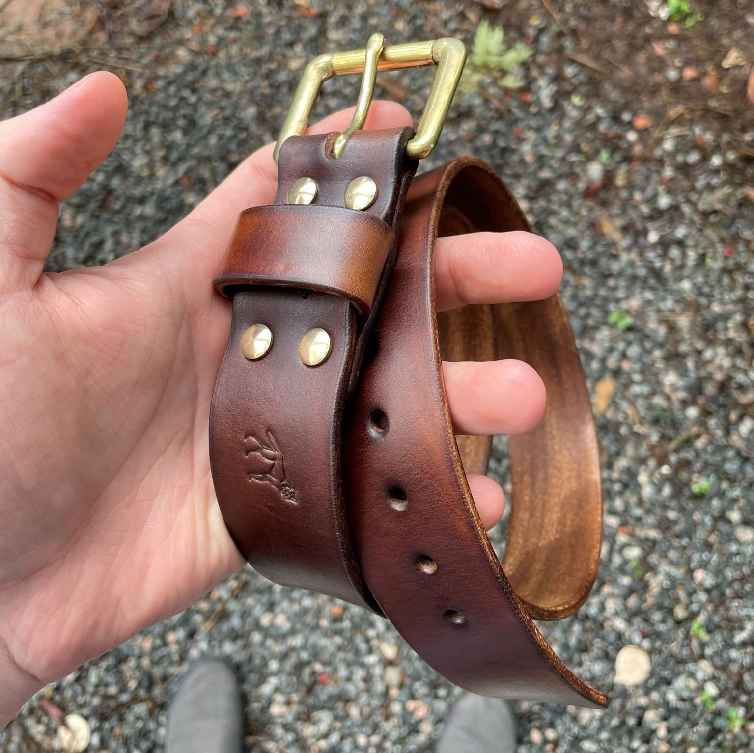 Cinto de Couro 1.5" Marrom - Imagem 6