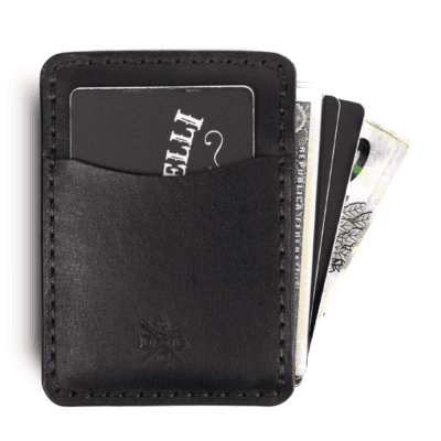 Carteira de Couro Vertical No.3 Preta