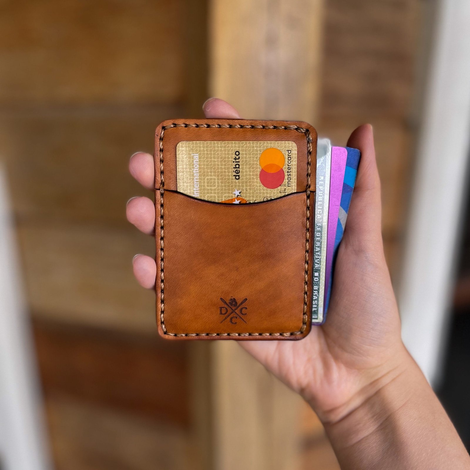 Carteira de Couro Vertical No.3 Savana - Imagem 5