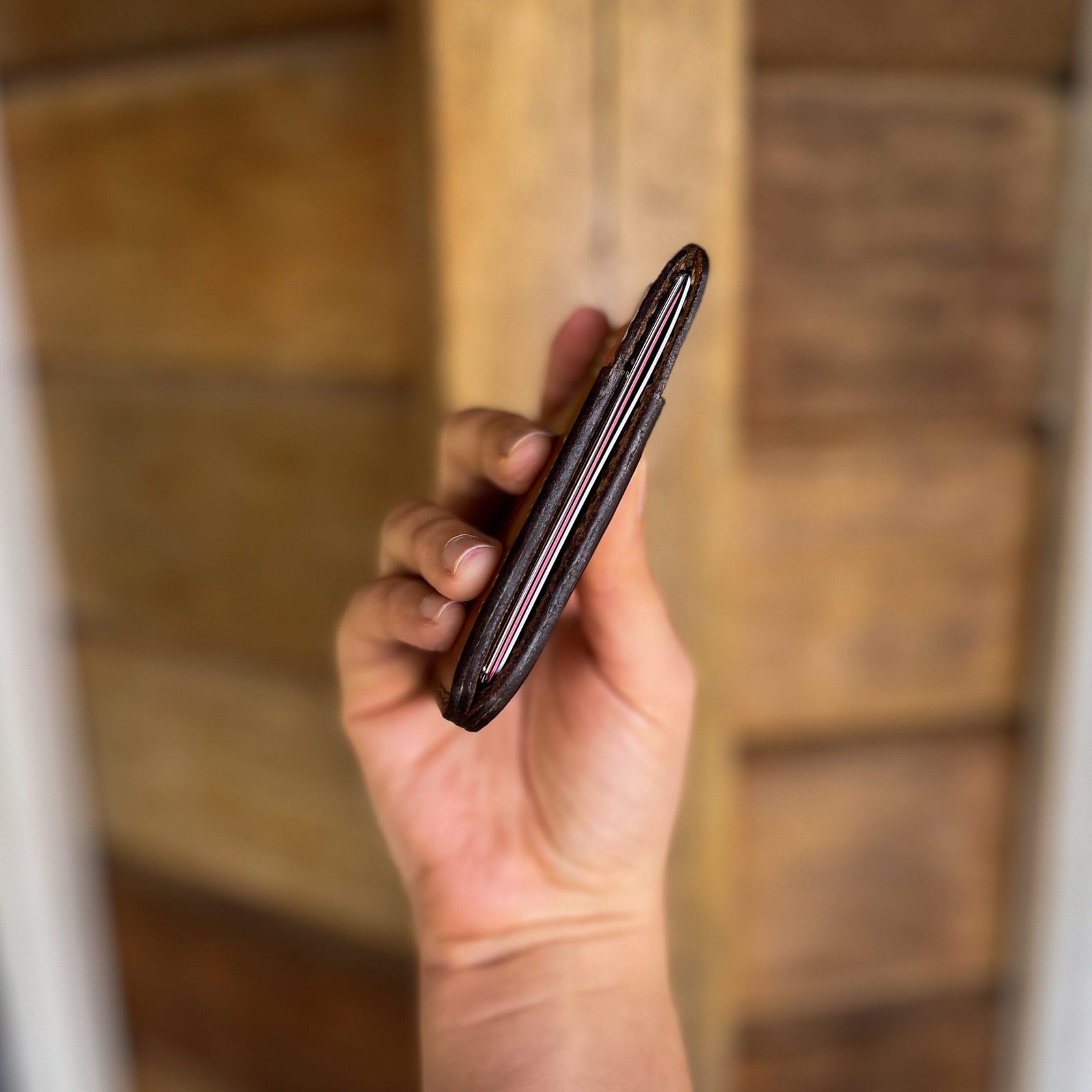 Carteira de Couro Vertical No.3 Savana - Imagem 7