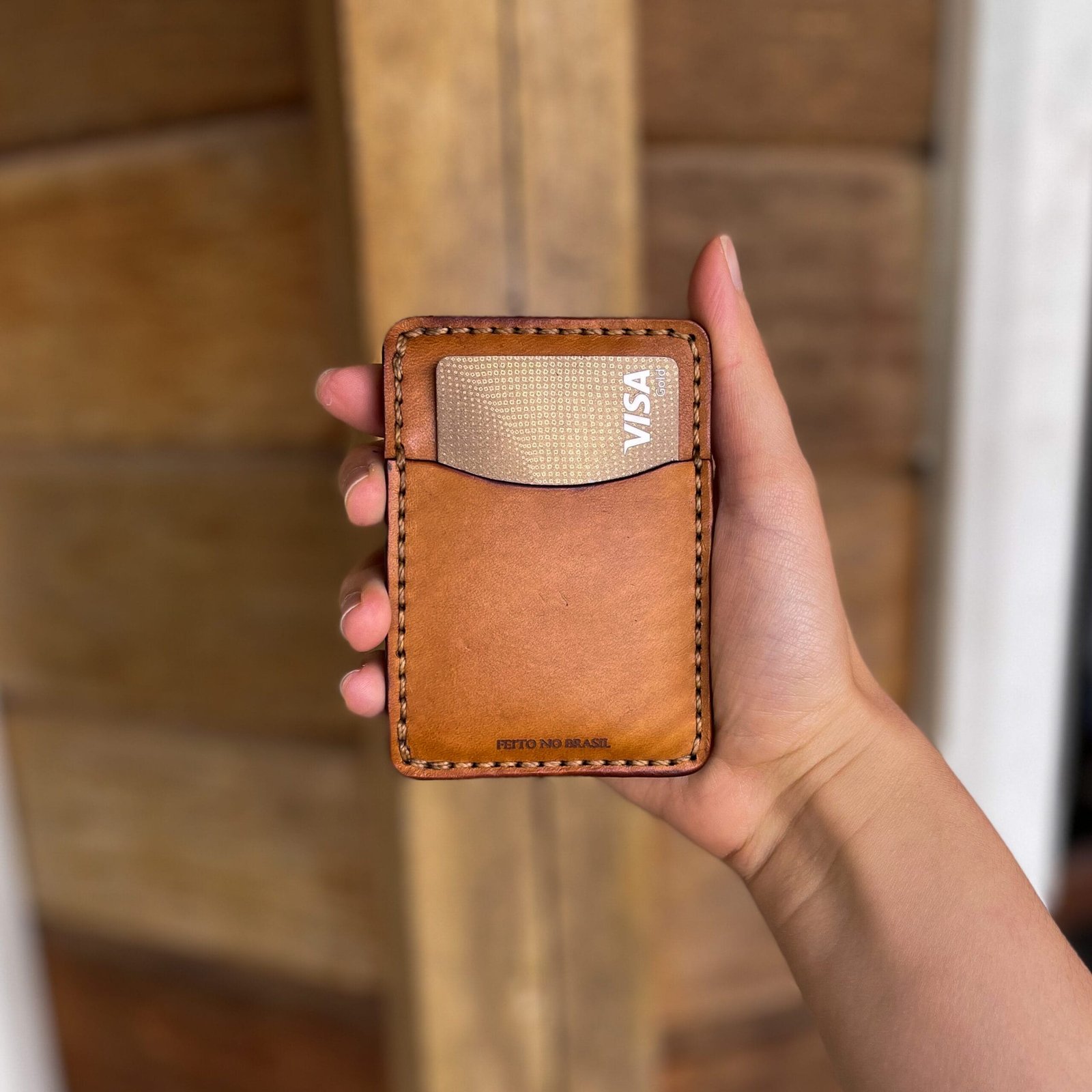 Carteira de Couro Vertical No.3 Savana - Imagem 6