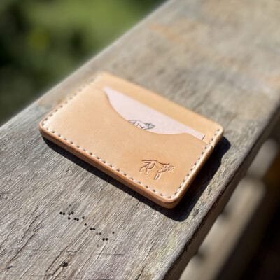 Carteira de Couro Minimalista No.3 Couro Cru