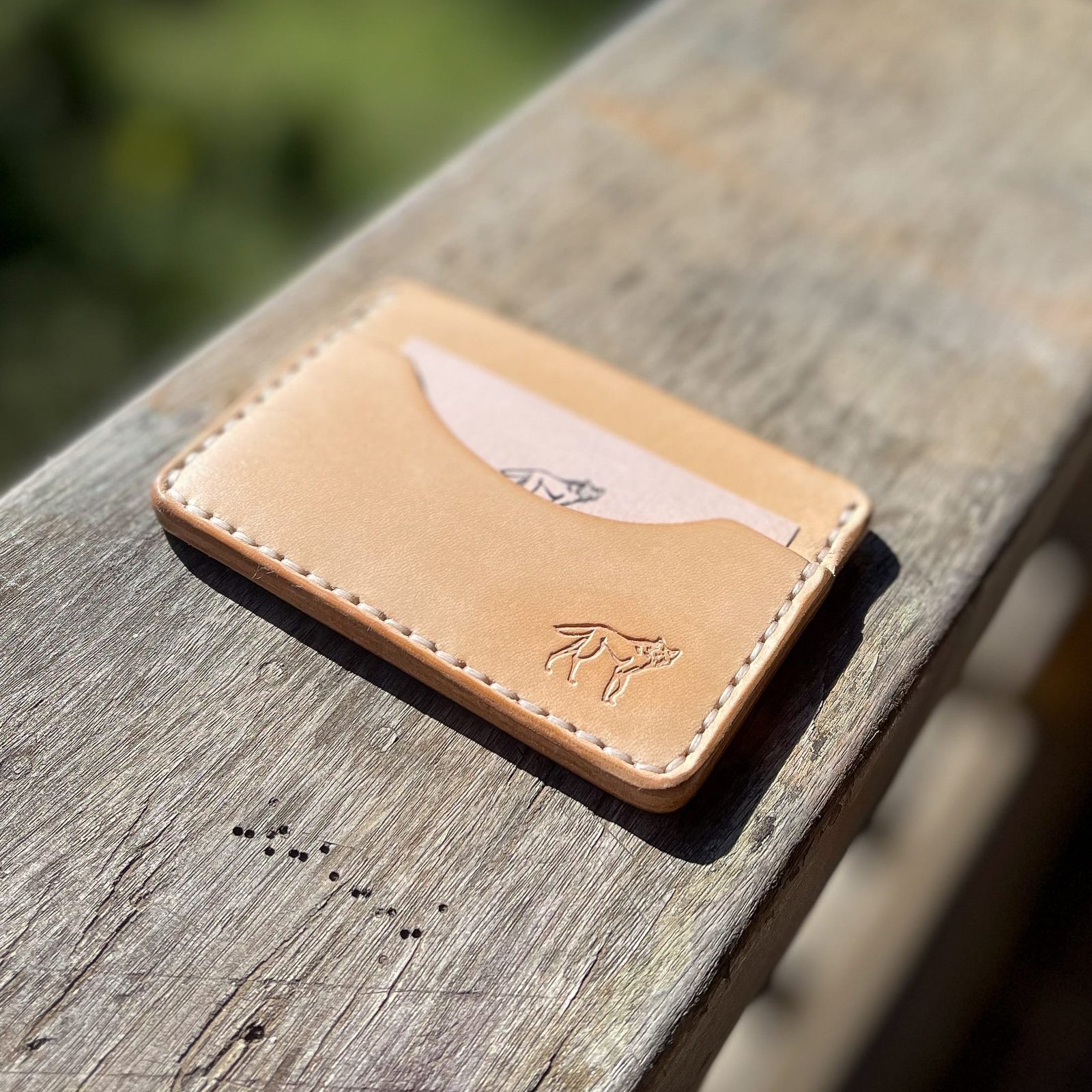 Carteira de Couro Minimalista No.3 Couro Cru - Imagem 2