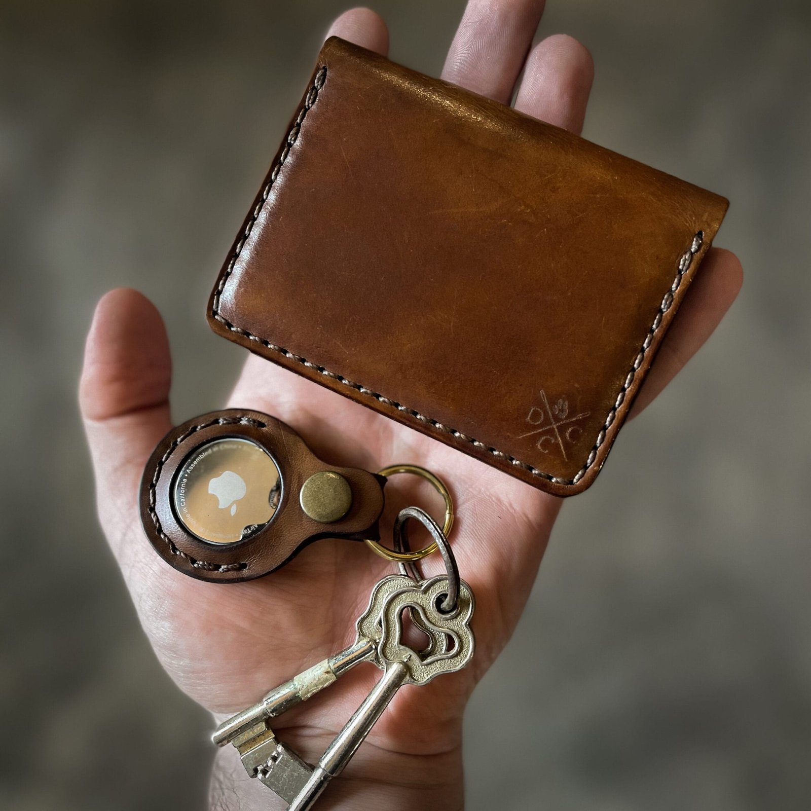 Chaveiro de Couro AIRTAG Marrom - Imagem 6