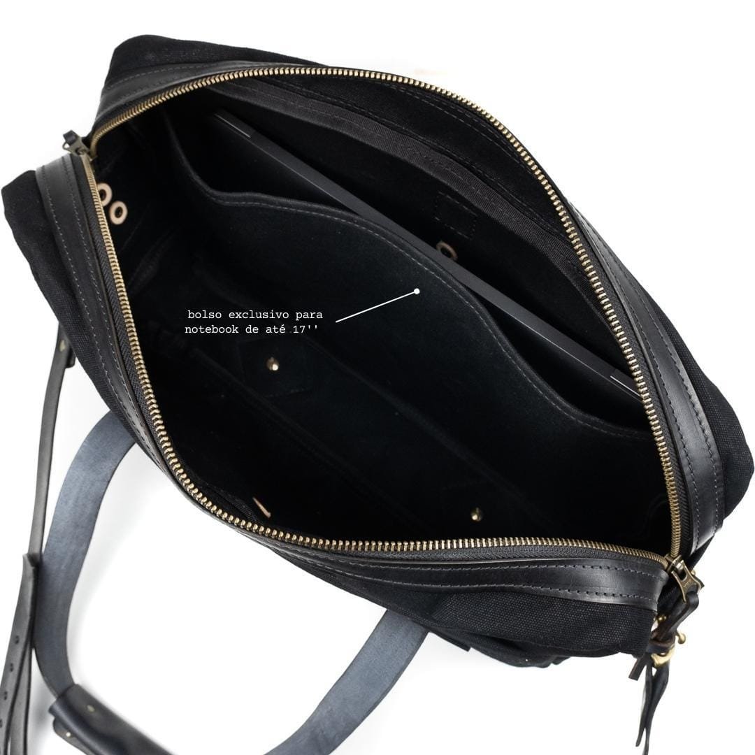 Mala Carteiro NO.16 Preta - Imagem 9