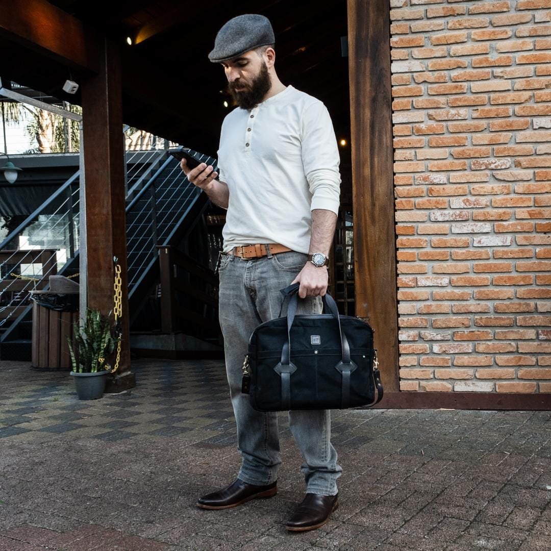 Mala Carteiro NO.16 Preta - Imagem 4