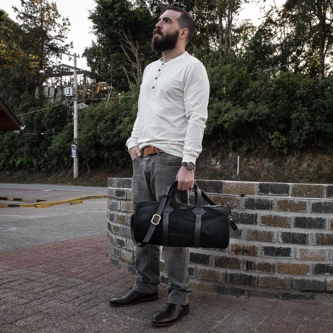 Mala Duffle Bandeirantes Preta - Imagem 2