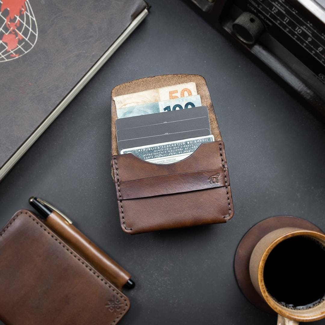 Carteira de Couro Minimalista No.2 Marrom - Imagem 2