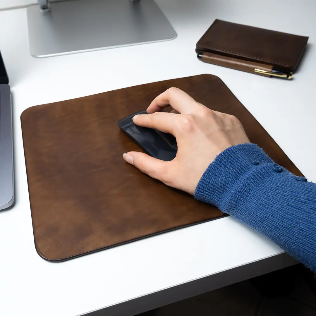Mouse Pad de Couro Marrom  - Imagem 3