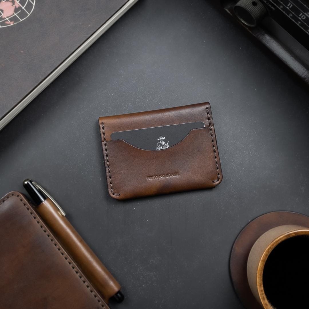Carteira de Couro Minimalista No.2 Marrom - Imagem 3