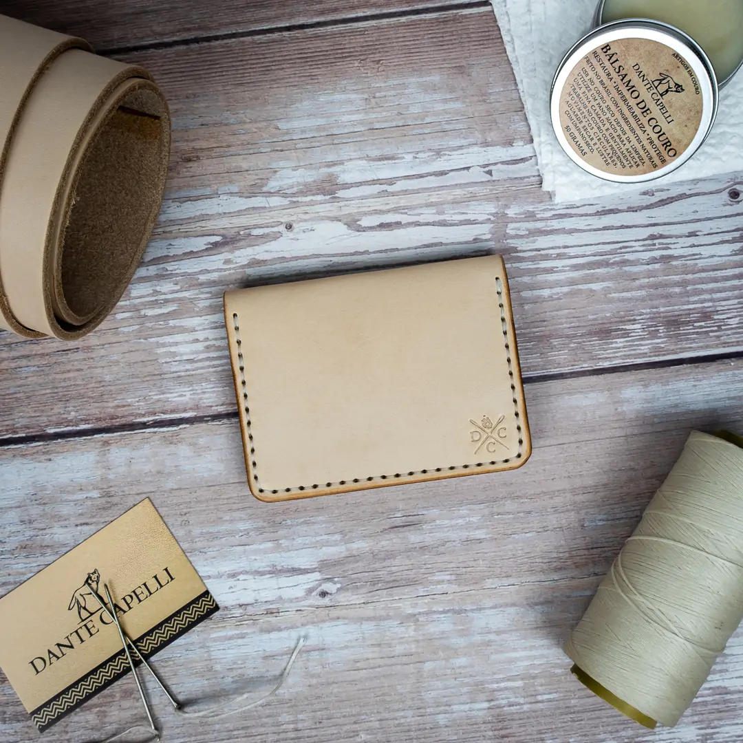 Carteira de Couro No.22 Couro Cru - Imagem 3