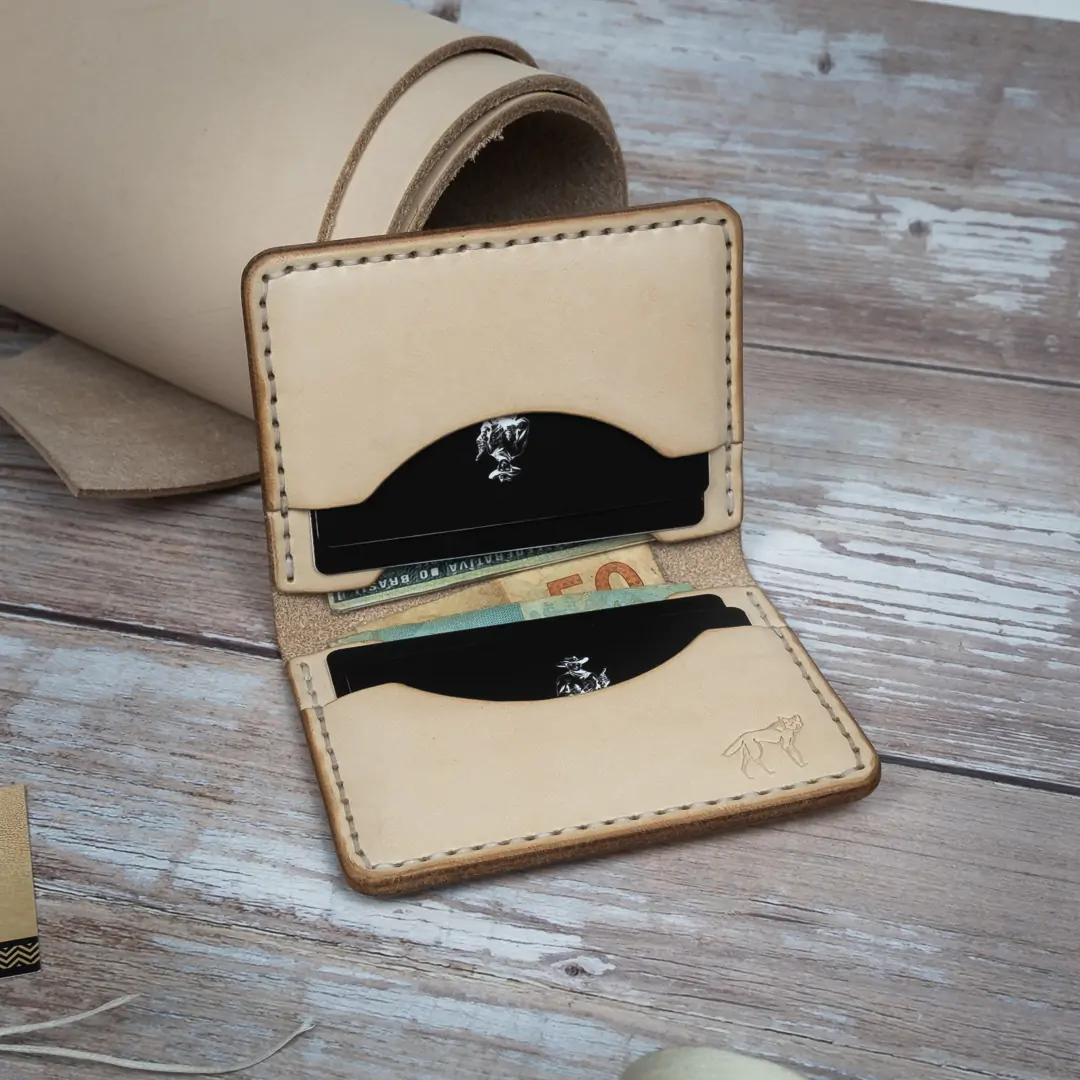 Carteira de Couro No.22 Couro Cru - Imagem 4