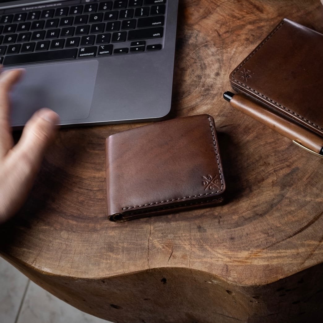 Carteira de Couro Bifold No.7 Marrom - Imagem 9