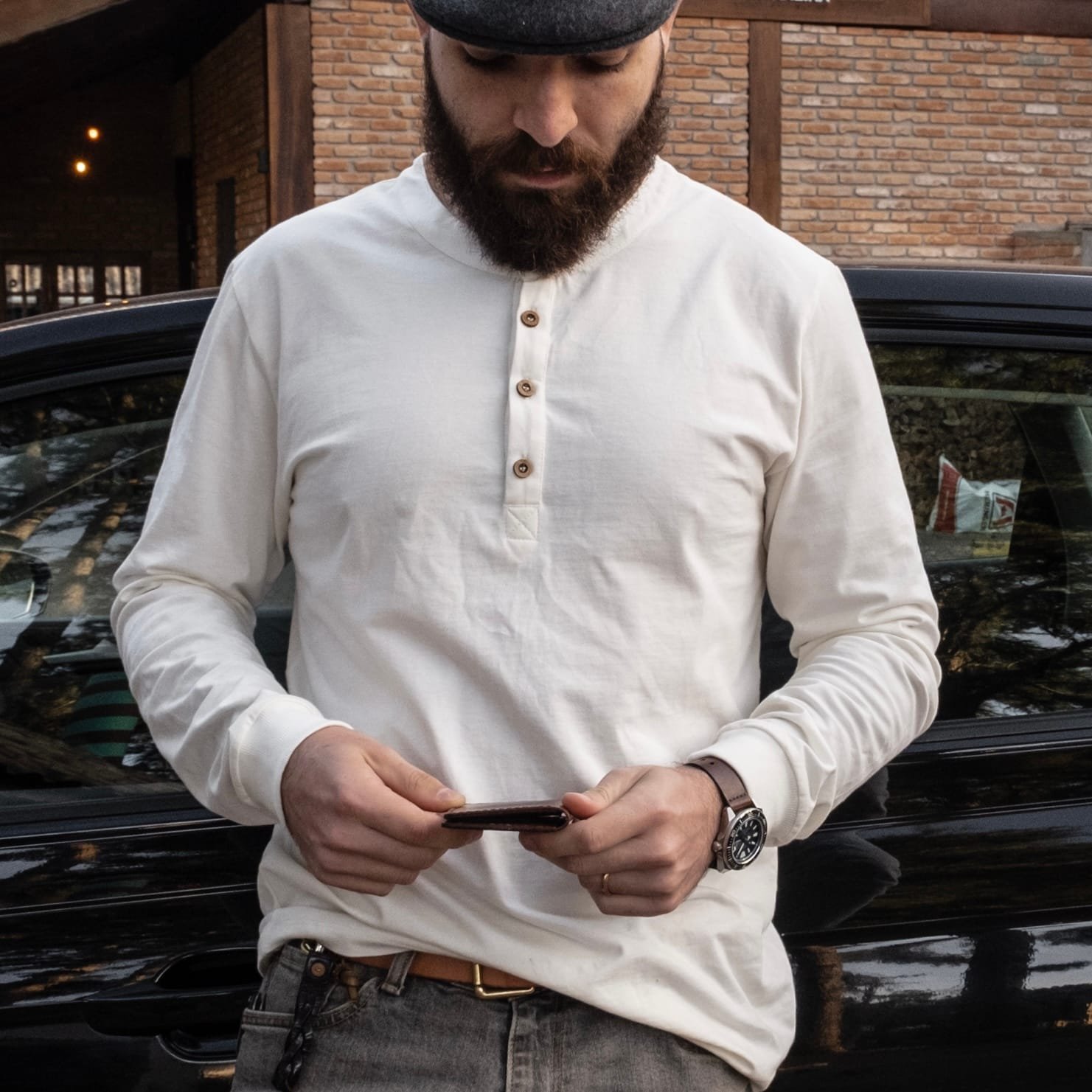 Camisa Colt Henley Manga Longa