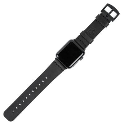 Pulseira de Couro Apple Watch Preta